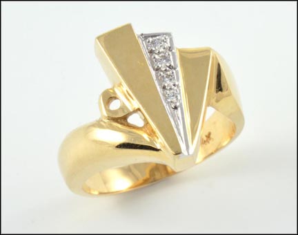 Diamond Fashion Ring in 14K Yellow Gold MAIN