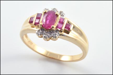 Ruby Ring in 14K Yellow Gold MAIN