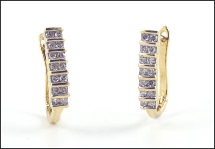 J Hoop Earrings in 10K Yellow Gold LARGE