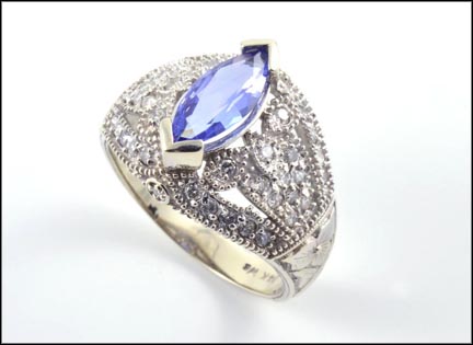 Iolite Ring in 14K White Gold MAIN