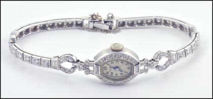 Nicolet Watch in Platinum LARGE