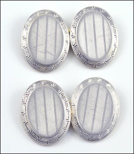 Vintage Cufflinks, 1920's in 14K Yellow Gold and Platinum MAIN