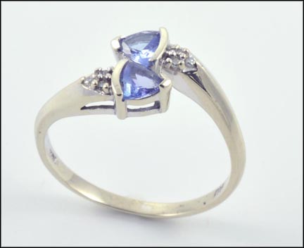 Iolite Bypass Ring in 10K White Gold MAIN