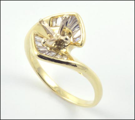 Semi-Mount in 18K Yellow Gold MAIN