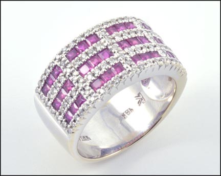 Levian Ruby Band in 18K White Gold MAIN