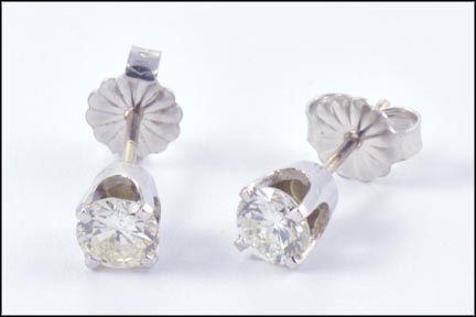.50 ct. t.w. Diamond Stud Earrings in 14kt White Gold