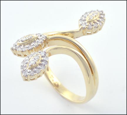 Diamond Fashion Ring in 14K Yellow Gold LARGE
