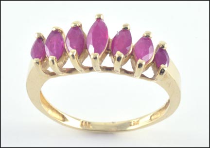 Ruby Marquise Ring in 14K Yellow Gold MAIN