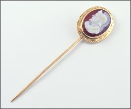 Agate Stickpin in Rose Gold LARGE