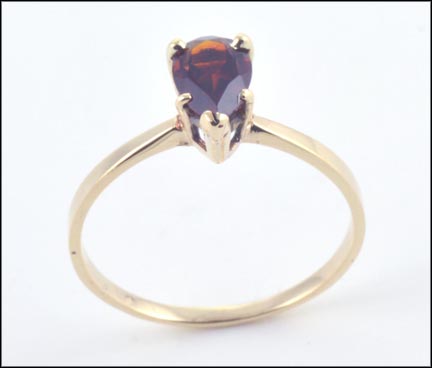 Garnet Ring in 14K Yellow Gold MAIN