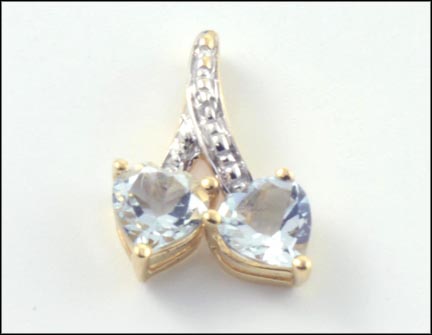Topaz Pendant in 10K Yellow Gold LARGE