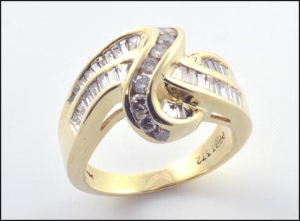 Diamond Cluster Ring in 14K Yellow Gold MAIN