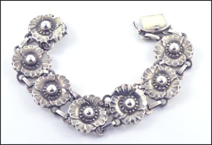 Georg Jensen Vingtage Bracelet #36, Circa 1945 in Sterling Silver LARGE