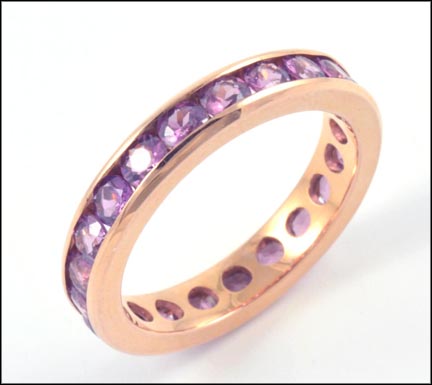 Tourmaline Eternity Band in 14K Rose Gold MAIN