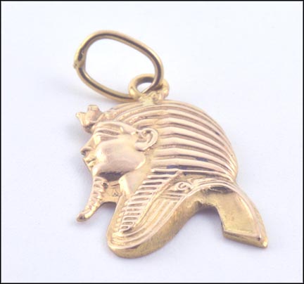Pharoah Charm in Yellow Gold LARGE