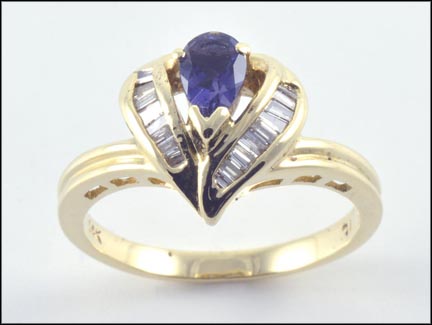 Iolite Ring in 14K Yellow Gold MAIN