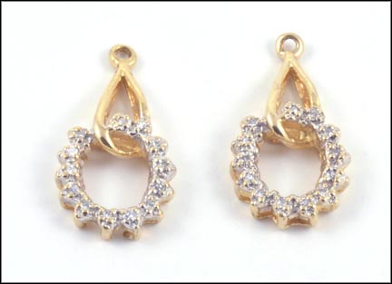 Diamond Earring Jackets in 14K Yellow Gold MAIN