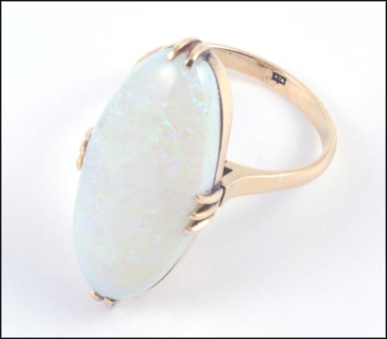 Opal Ring in 14K Yellow Gold LARGE