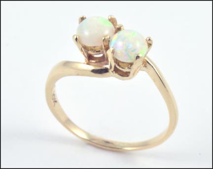 Opal Ring in 10K Yellow Gold LARGE