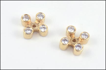 Diamond Earring Jackets in 14K Yellow Gold LARGE