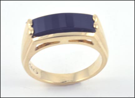 Onyx Ring in 14K Yellow Gold LARGE