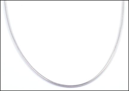 Snake Chain in 14K White Gold LARGE