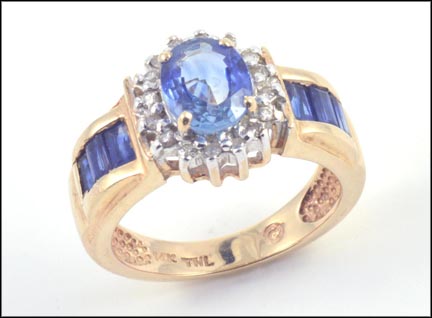 Sapphire Ring in 14K Yellow Gold MAIN