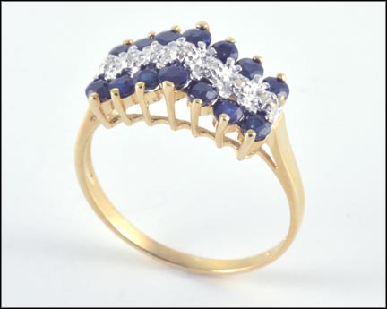 Sapphire Ring in 10K Yellow Gold MAIN