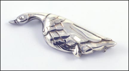 Tiffany Goose Pin in Sterling Silver LARGE