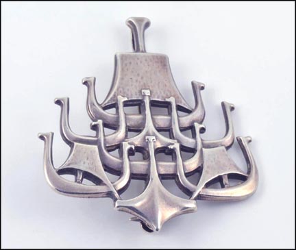 David Andersen Norway Pin or Pendant in Sterling Silver MAIN