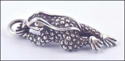 Sterling Kieselstein Frog Pendant in Sterling Silver MAIN