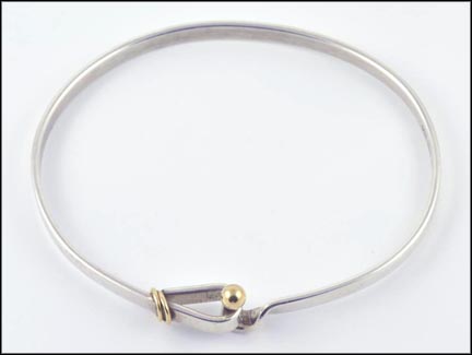 Tiffany Bracelet in Sterling Silver and 18K Yellow Gold LARGE