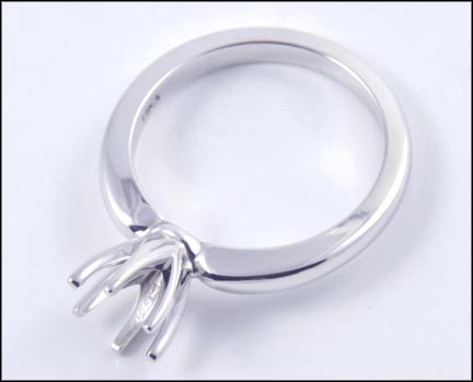 Solitaire Ring Mount, 7mm in 14K Yellow Gold MAIN