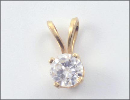 Imperfect Diamond Pendant in 14K Yellow Gold MAIN
