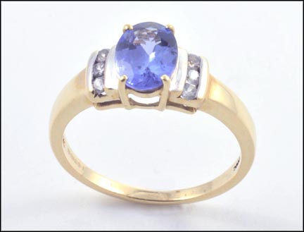 Tanzanite Ring in 10K Yellow Gold MAIN