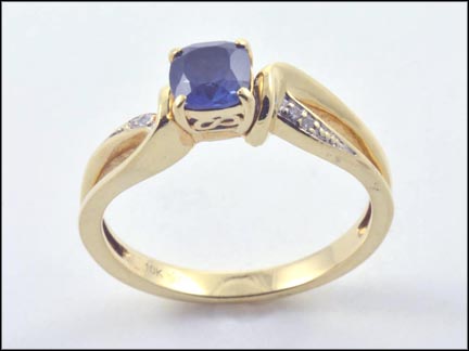 Tanzanite Ring in 10K Yellow Gold MAIN