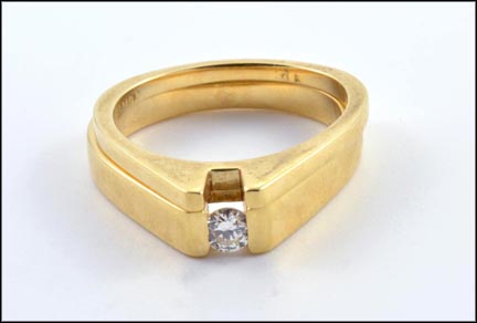 Diamond Wedding Set in 14K Yellow Gold MAIN