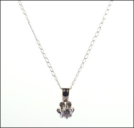 Diamond Necklace in 14K White Gold MAIN
