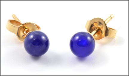 Lapis Earrings in Yellow Gold MAIN