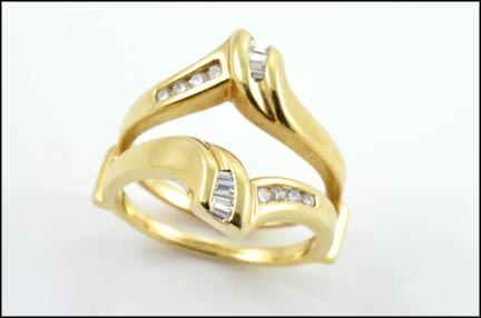 Diamond Jacket in 14K Yellow Gold LARGE