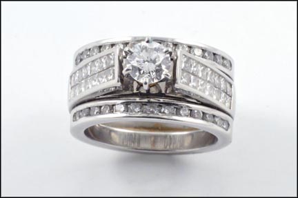 Wedding Set (Three Rings) in Platinum MAIN