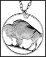 Buffalo Nickel, with rim MAIN