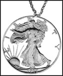 Walking Liberty Half, with rim and letters MAIN