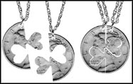 Mercury Dime Heart Cut Pair MAIN