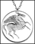 Pegasus (Greece), large, with rim MAIN