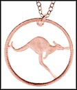 Kangaroo (Australia), small, with rim MAIN