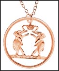 Dancing Elephants (Rhodesia & Nyasaland), with rim MAIN