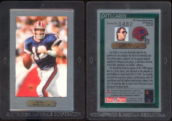 Jim Kelly; 1 g 999.5 Platinum MAIN