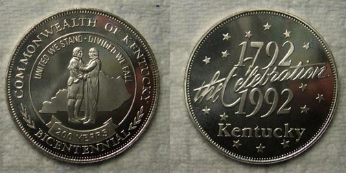 Kentucky Bicentennial' Art Bar. MAIN
