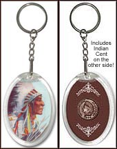 'Indian Chief 1' Keychain MAIN